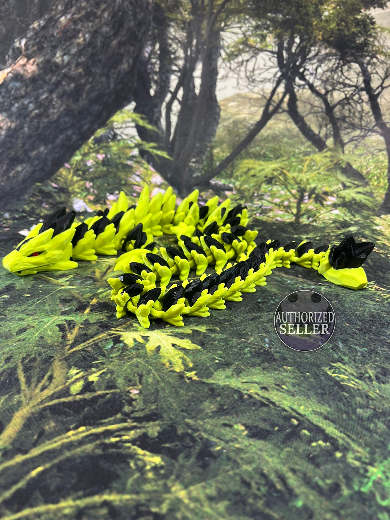 Large 26" Gem Dragon - Yellow With Black Accents Cinderwing Authorized Seller