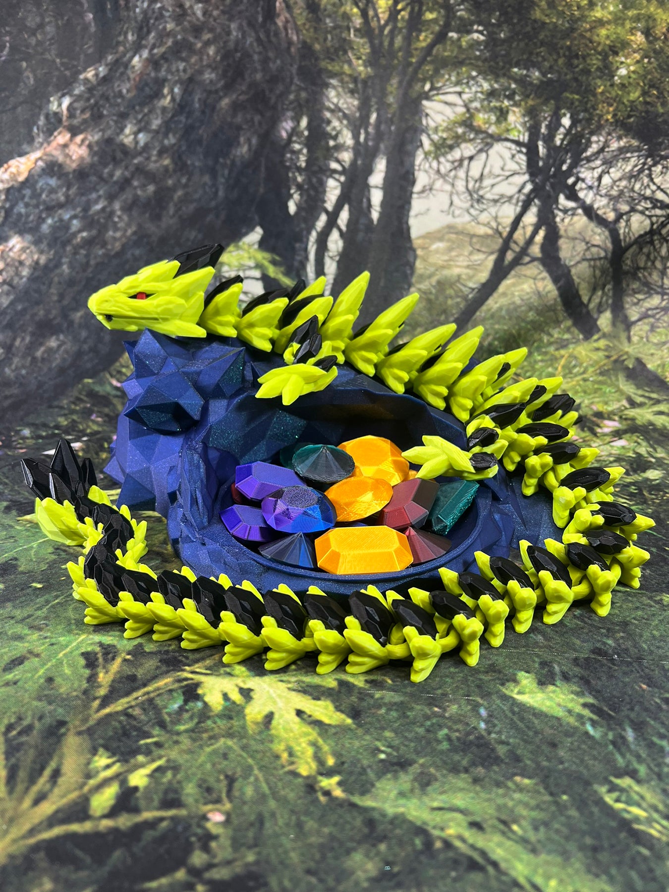 Large 26" Gem Dragon - Yellow With Black Accents Cinderwing Authorized Seller