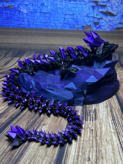 Black w/ Purple Silk Spikes