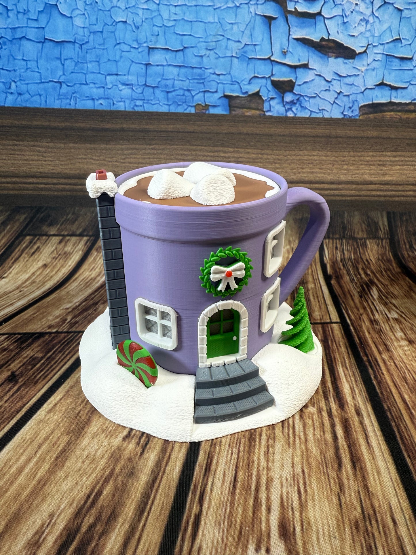 Hot Chocolate Cup Tea light Fairy House