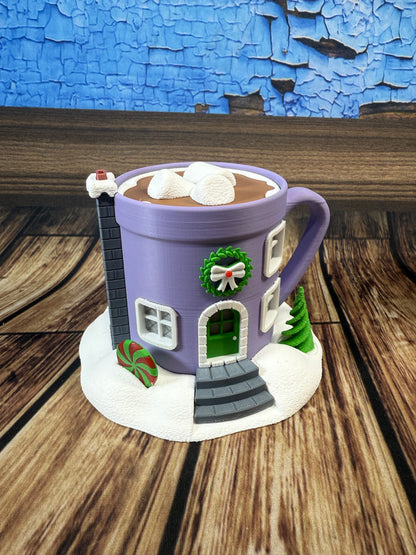 Hot Chocolate Cup Tea light Fairy House