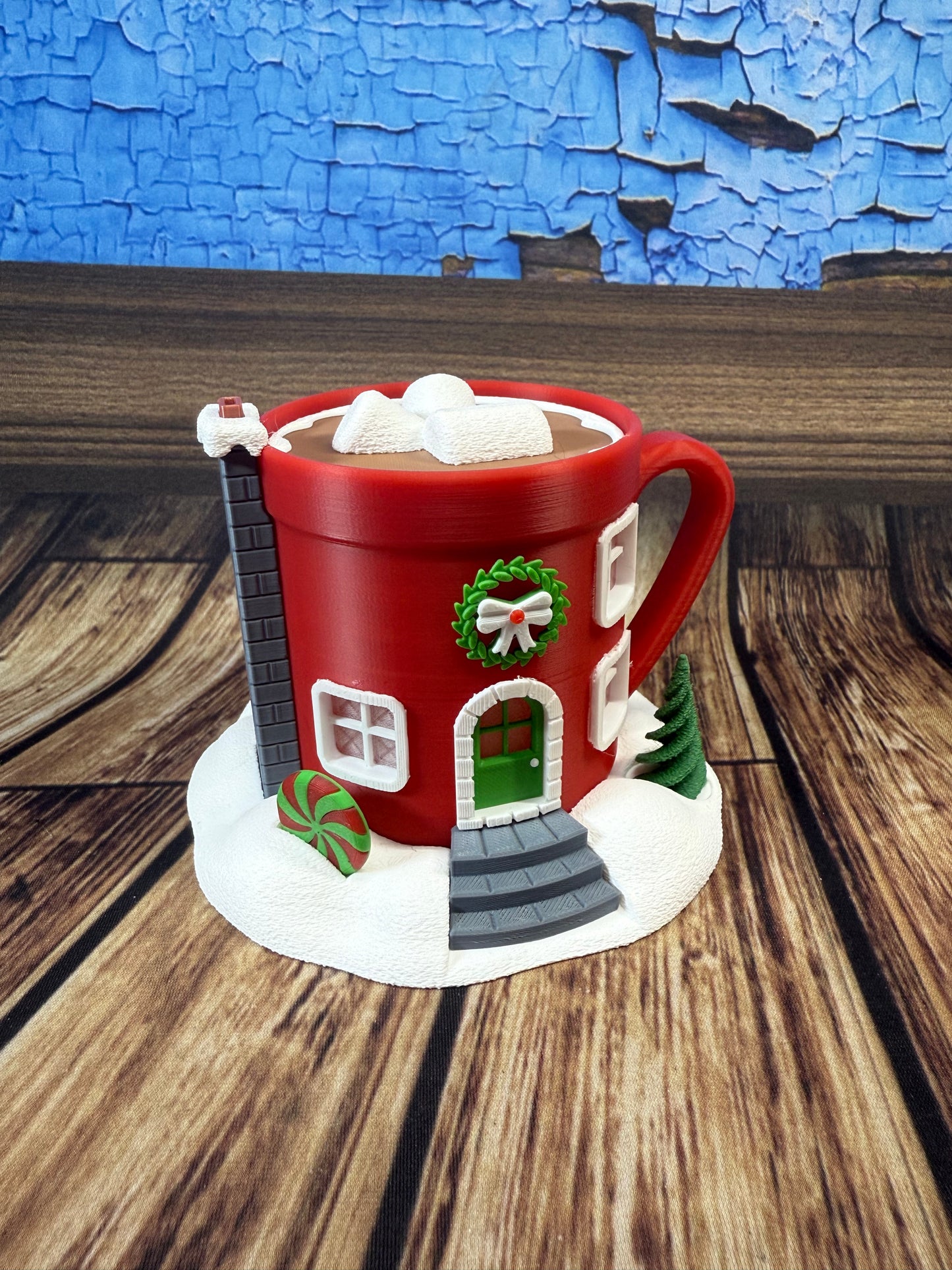 Hot Chocolate Cup Tea light Fairy House