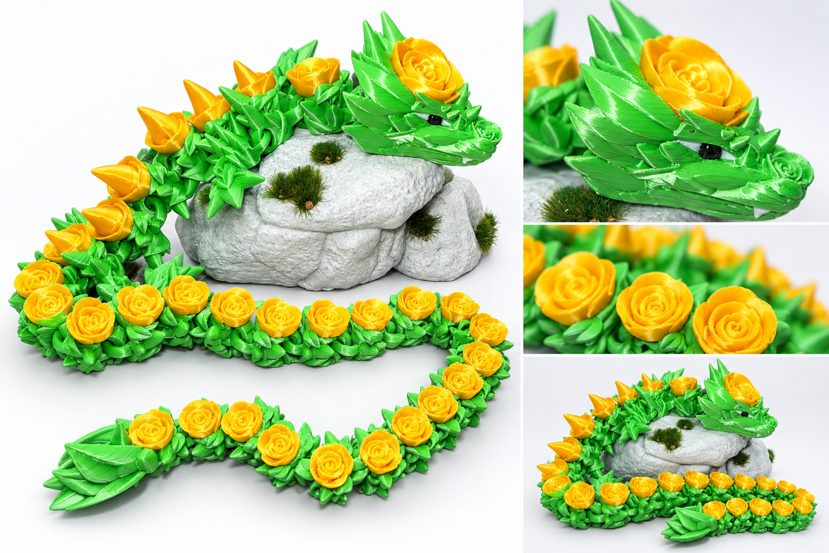30" Rose Dragon – Red Roses