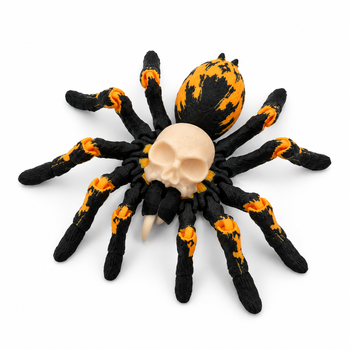 Orange and Black small articulating spider