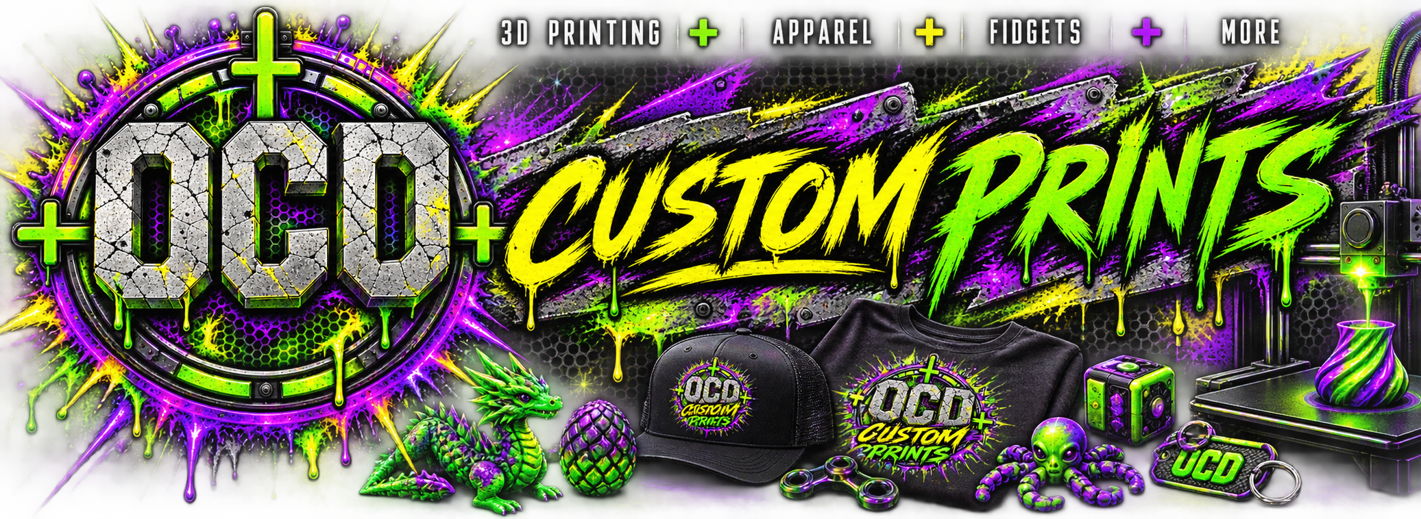 OCD Custom Prints — 3D Printing, Apparel, Fidgets and More